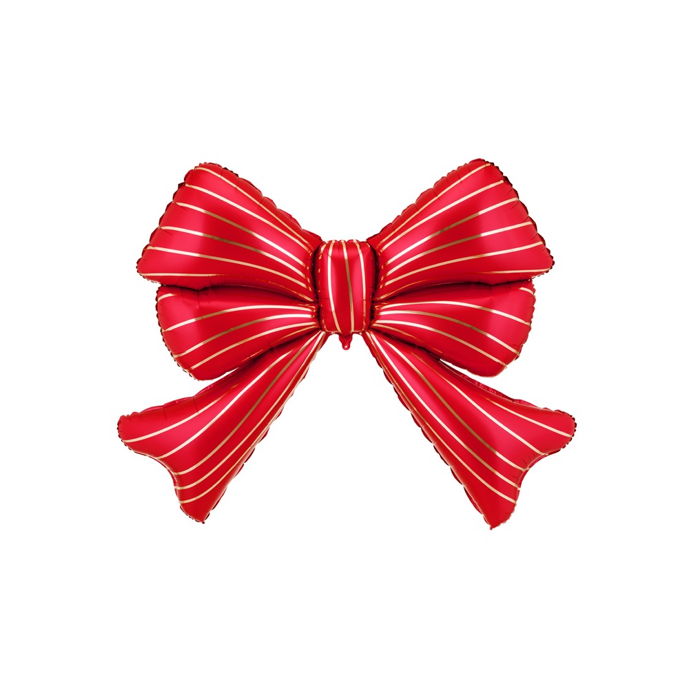 Ballon aluminium Nœud XXL, 139x111 cm, rouge