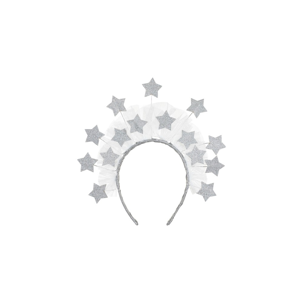 Serre-tête Étoiles, 25x24.5 cm, argent