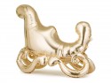 Ballon aluminium Traîneau du Père Noël, 114x87 cm, or