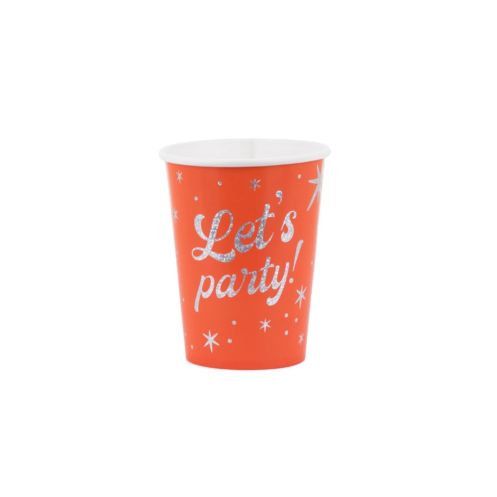 Gobelets Let's party!, 250 ml, orange