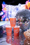 Gobelets Let's party!, 250 ml, orange