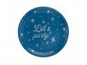 Assiettes Let's party!, 23 cm, bleu marine