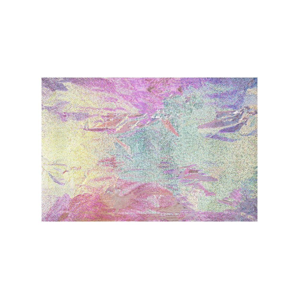 Nappe en aluminium, 137x183 cm, holographique