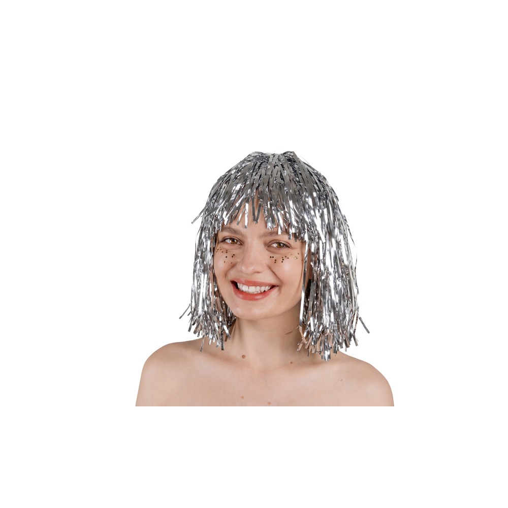 Perruque en aluminium, argent