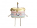 Ballon aluminium marchant Gâteau, 67x57 cm, beige