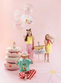 Ballon aluminium Gâteau debout, 72x89 cm, rose
