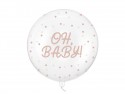 Ballon aluminium Bubble Oh baby, 60 cm, transparent