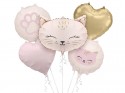 Lot de ballons aluminium Chat, mix
