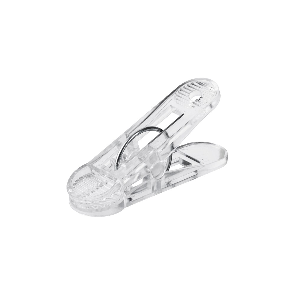 Clips pour ballons, 4x8,5 cm, transparent