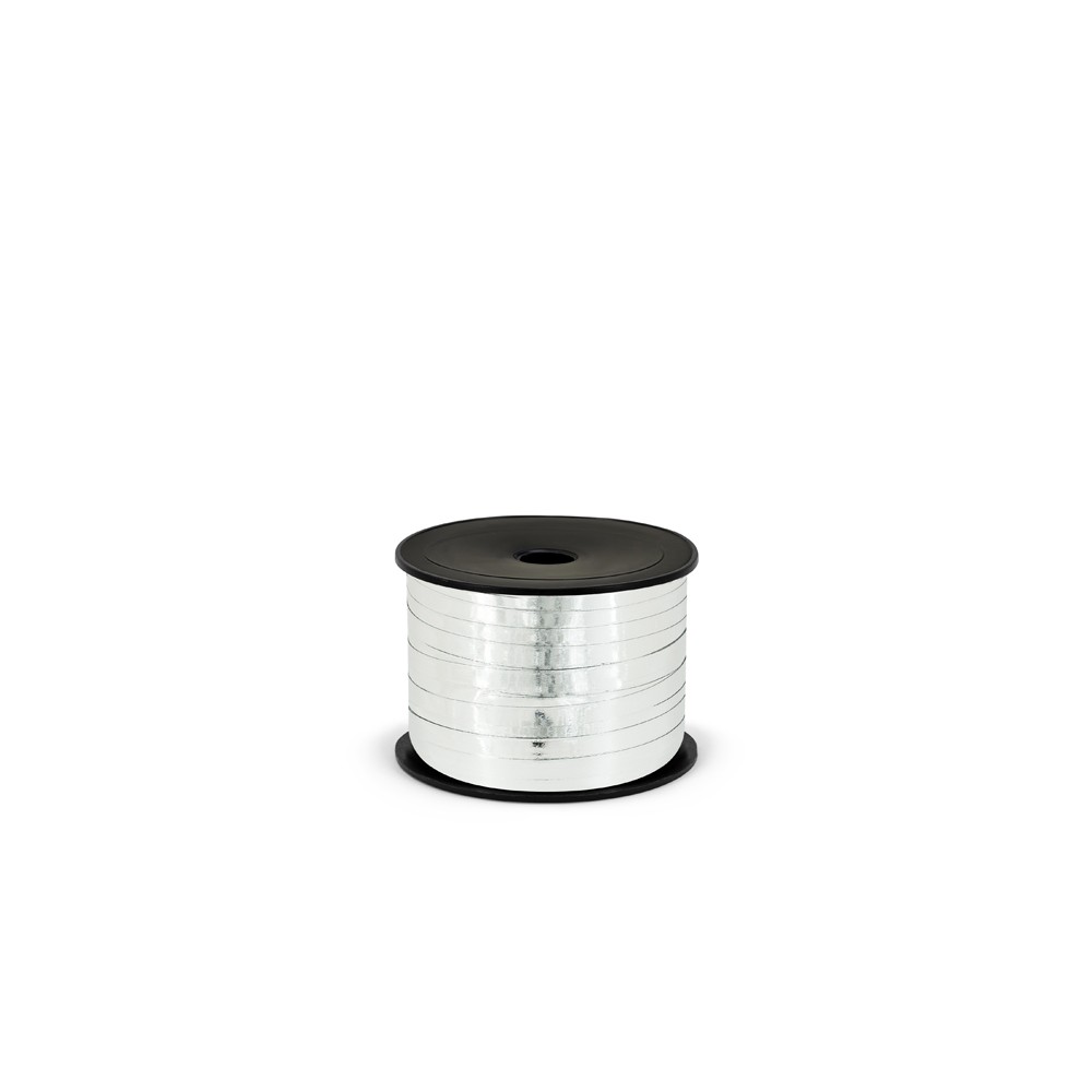 Ruban plastique métallisé, 5 mm/25m, argent
