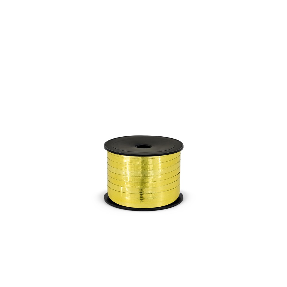 Ruban plastique métallisé, 5 mm/25m, or