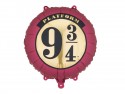 Ballon aluminium Harry Potter Quai 9 3/4, 35 cm, bordeaux-beige
