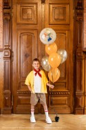 Ballon aluminium Harry Potter Blason de Poudlard, 35 cm, beige