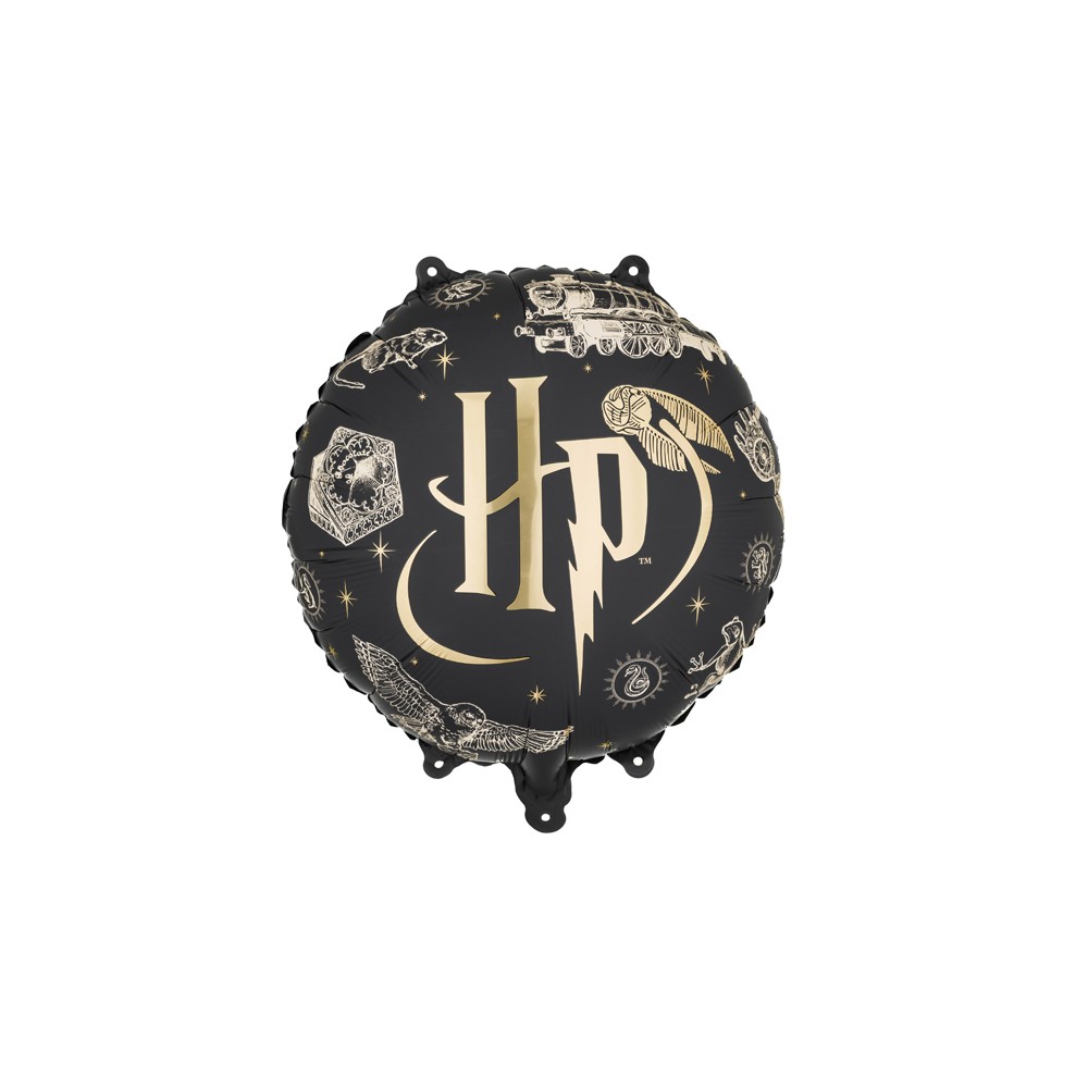 Ballon aluminium Harry Potter, 35 cm, noir