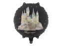 Ballon aluminium Harry Potter Château de Poudlard, 35 cm, noir
