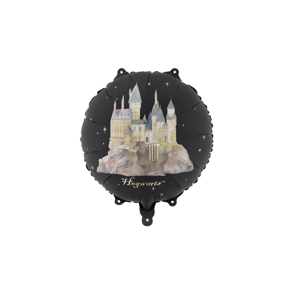 Ballon aluminium Harry Potter Château de Poudlard, 35 cm, noir