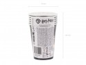 Gobelets en papier Harry Potter Blason de Poudlard, 250 ml, noirs