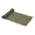 3 m chemin de table effiloché "sauge" - 30 cm