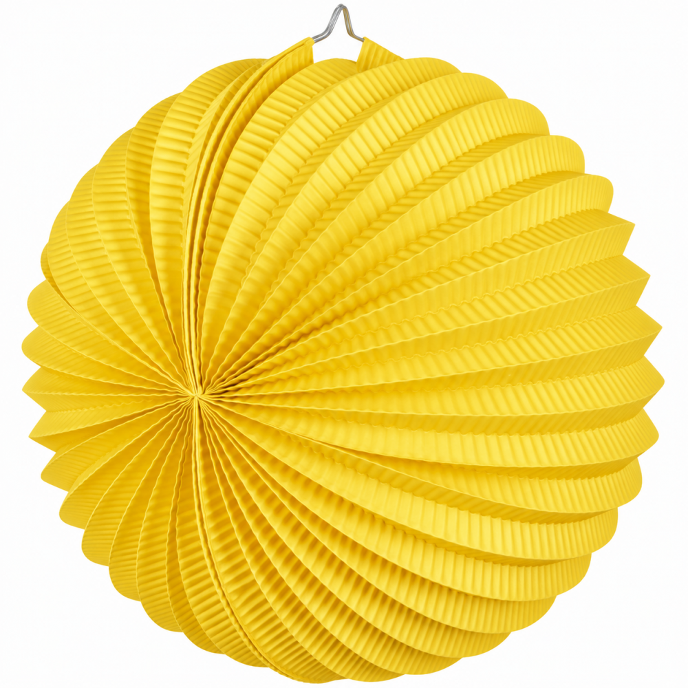 Lampion rond jaune – 20 cm