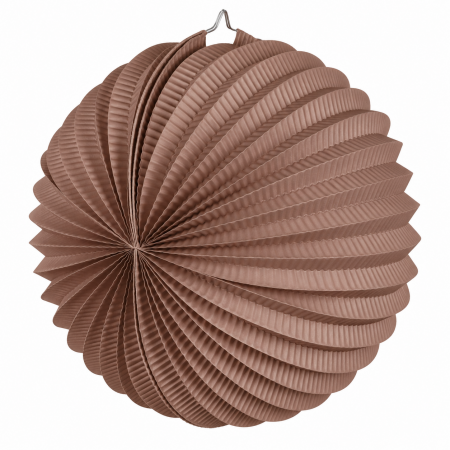 Lampion rond marron glacé –...