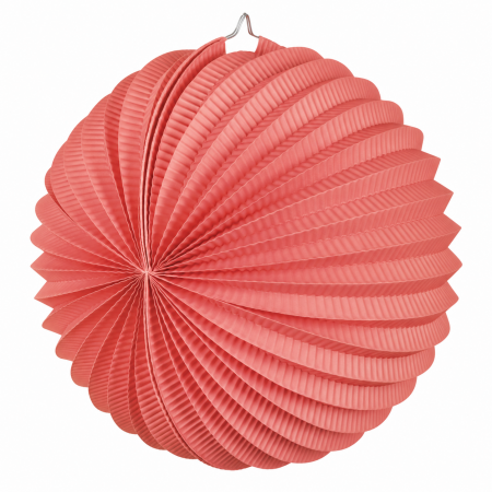Lampion rond rose pêche –...