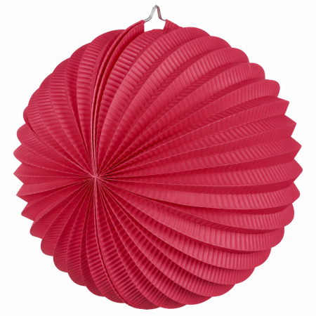 Lampion rond rouge...