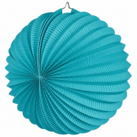 Lampion rond turquoise – 20 cm