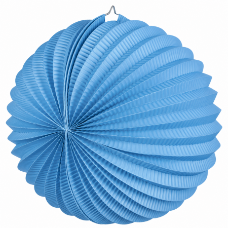 Lampion rond bleu ciel – 30 cm