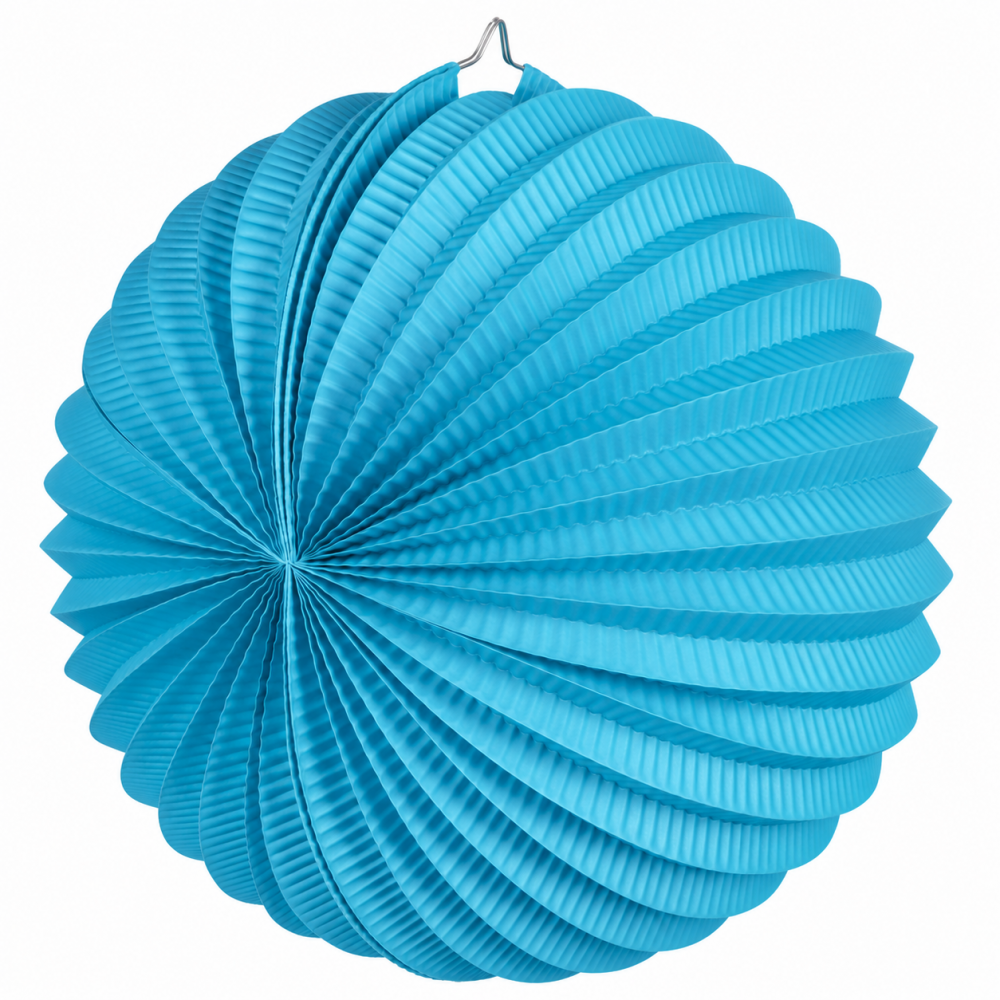 Lampion rond bleu aqua – 30 cm