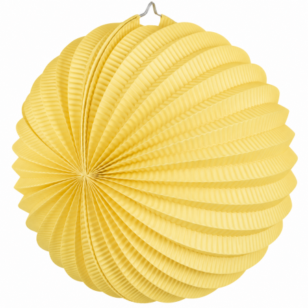 Lampion rond jaune pastel –...