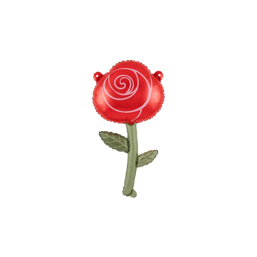 Ballon aluminium Rose, 20x41.5 cm, rouge
