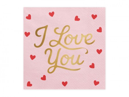 Serviettes I love you,...