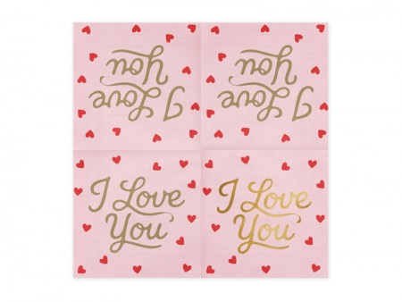 Serviettes I love you,...