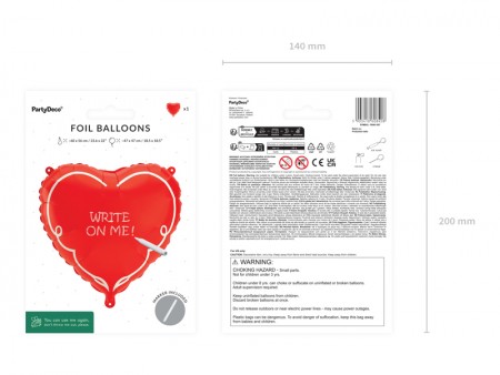 Ballon aluminium Cœur avec...