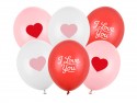 Ballons 30cm, I love you, mix