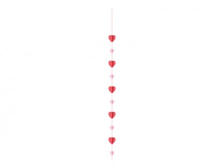 Guirlande papier Cœurs 3D,...