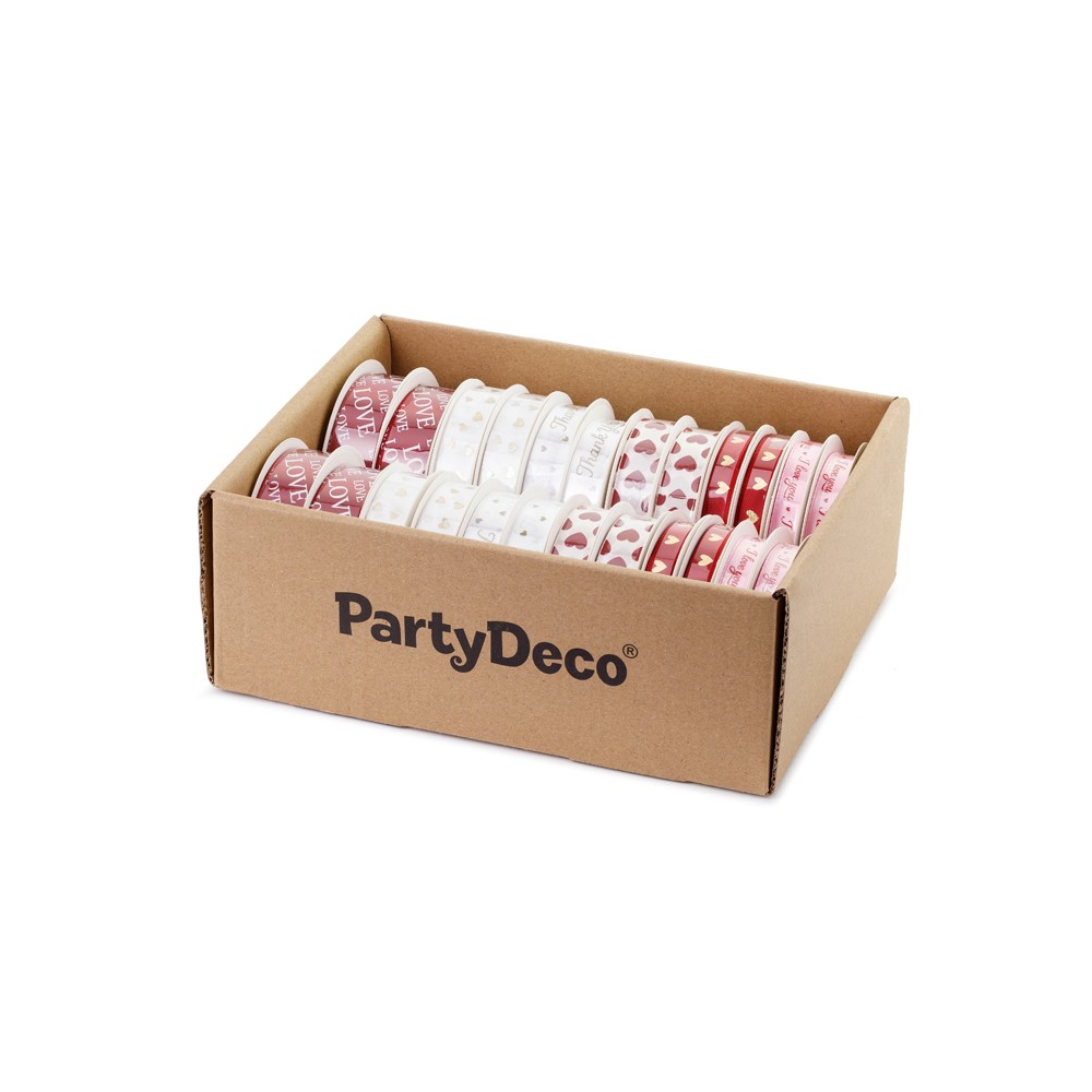 Set de rubans LOVE, 1-2x300 cm, mix de motifs