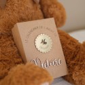 Calendrier de l’Avent personnalisé avec ours en peluche XXL de 90 cm et boîte réutilisable, vue d’ensemble