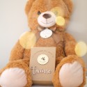 Calendrier de l’Avent personnalisé avec ours en peluche XXL de 90 cm et boîte réutilisable, vue d’ensemble