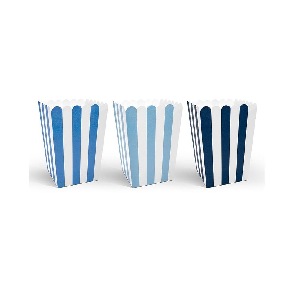 6 pots popcorn bleus