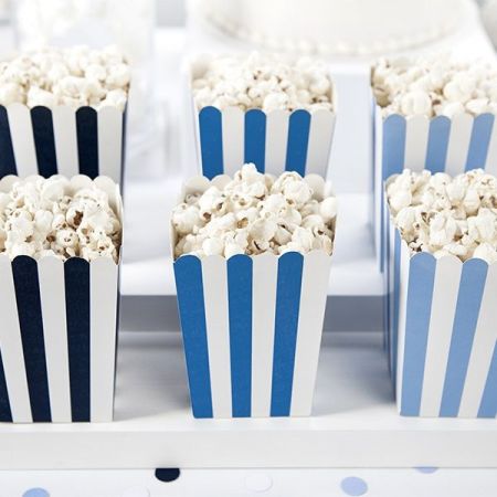 6 pots popcorn bleus