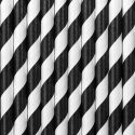 10 pailles rayures noires