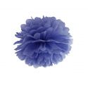 Pompon bleu foncé - 25 cm