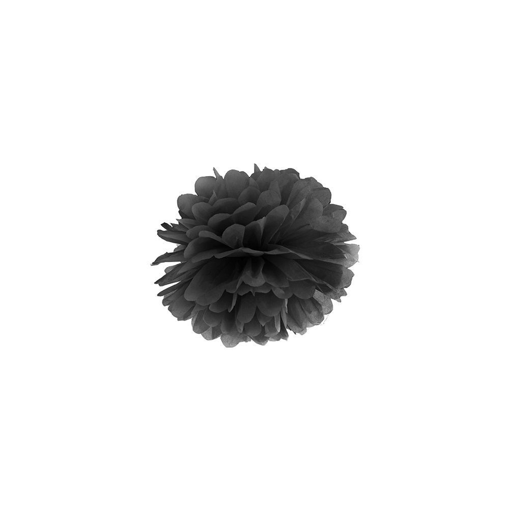 Pompon noir - 25 cm