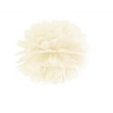 Pompon en papier crème - 25cm