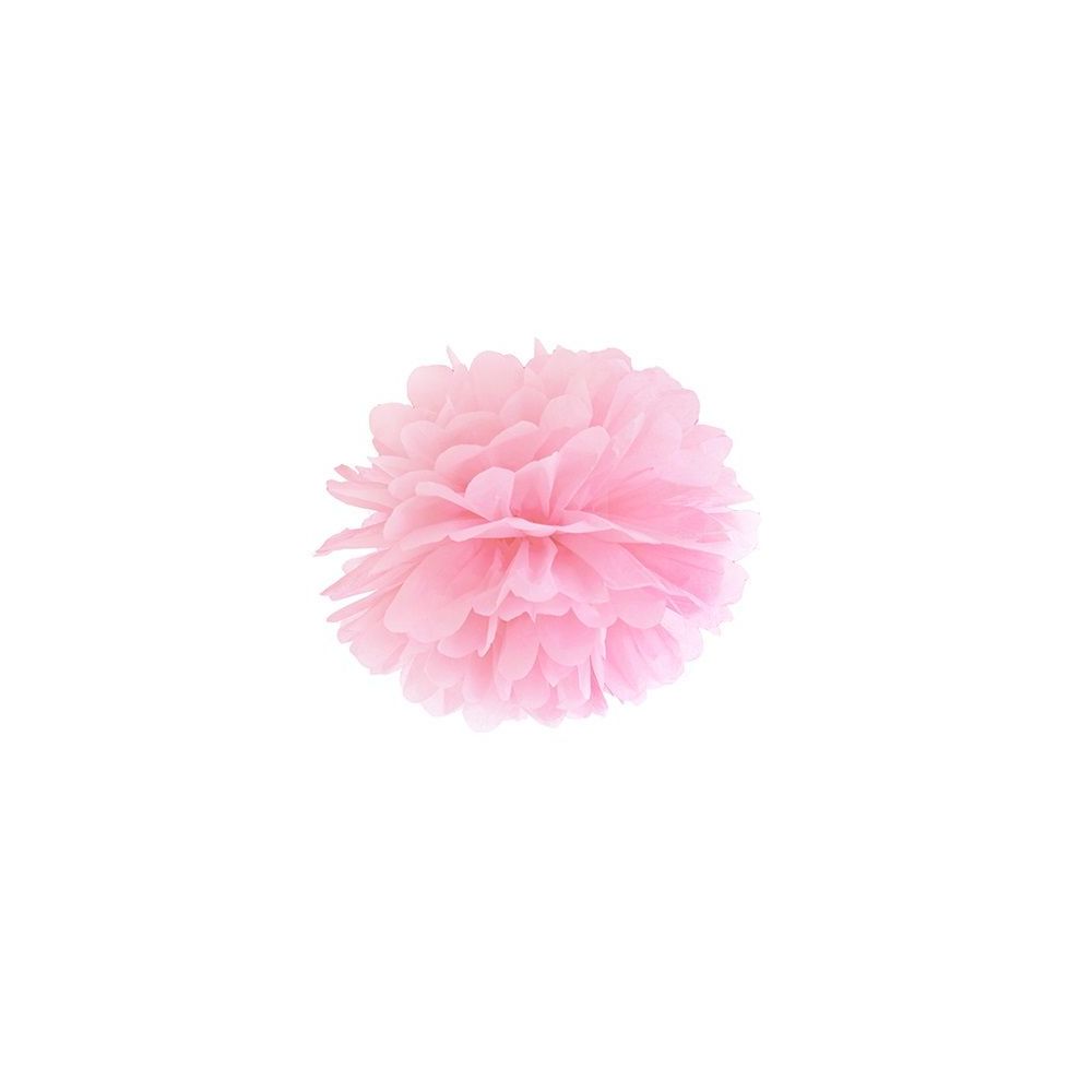 Pompon en papier rose - 25cm
