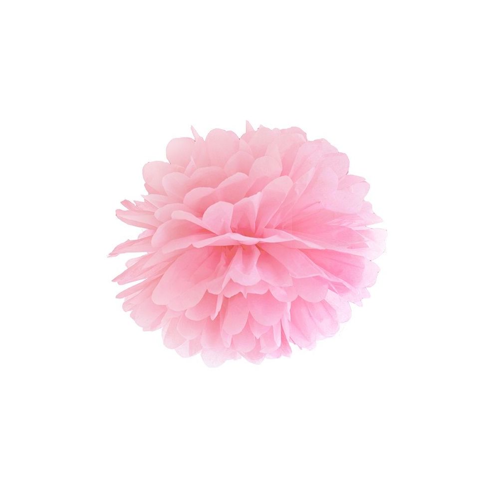 Pompon rose pâle - 35 cm