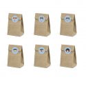 6 pochettes à gourmandises forêt