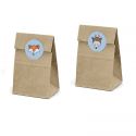 6 pochettes à gourmandises forêt