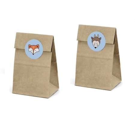 6 pochettes à gourmandises forêt